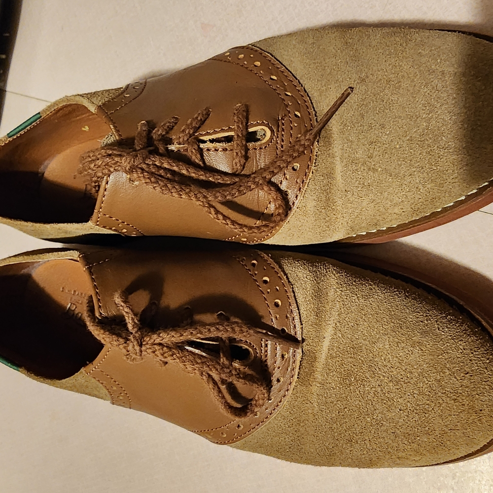G.H. Bass & Co. Tan and Brown Leather Oxfords